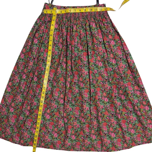Alpen Trachten Vintage German Floral 100% Cotton Dirndl Skirt Size EU 38/US 2 - Picture 7 of 10